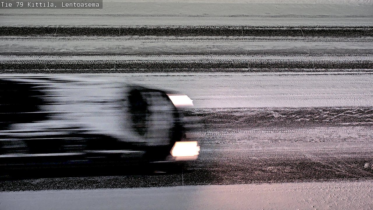 Weather Camera Image Väg 79 Kittilä, Lentoasema, Kittilä, Lappi