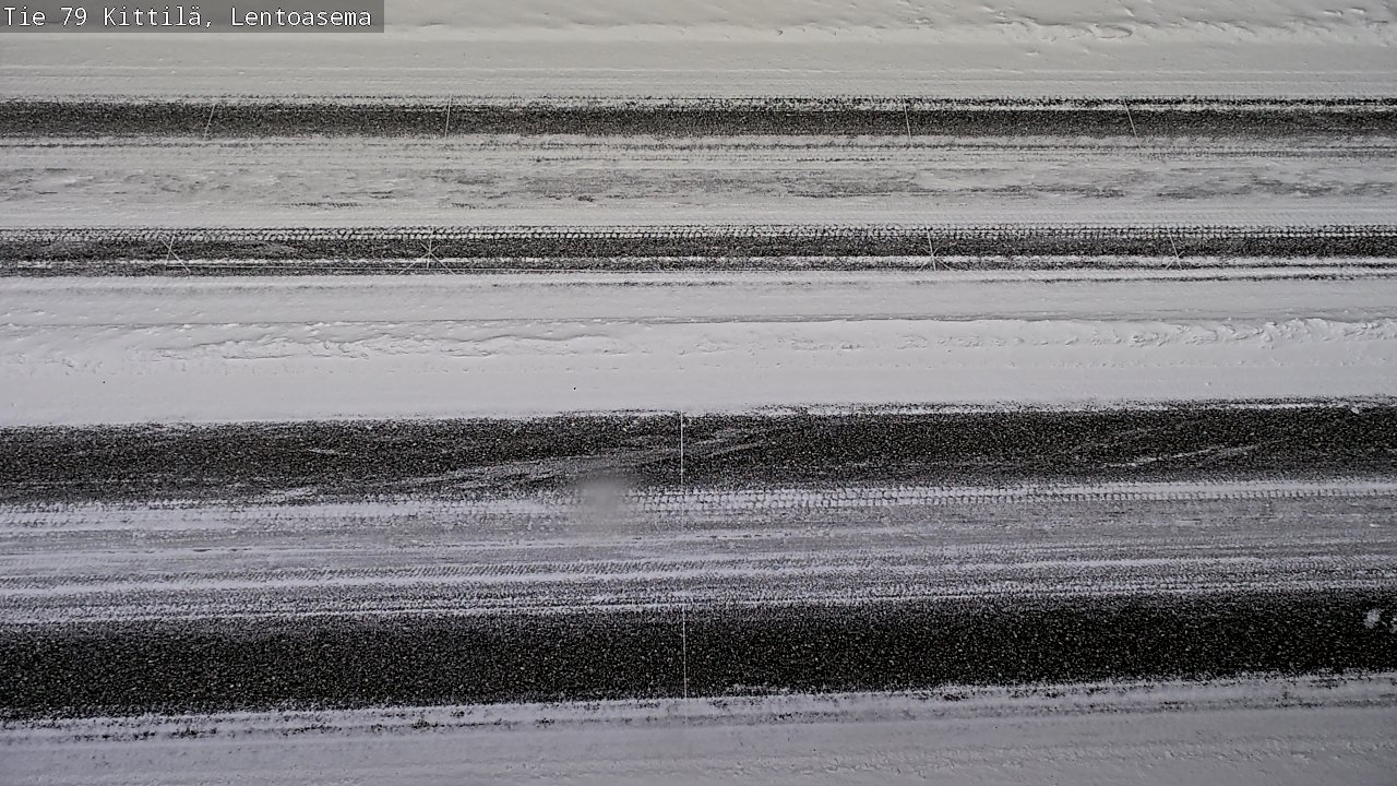Weather Camera Image Väg 79 Kittilä, Lentoasema, Kittilä, Lappi