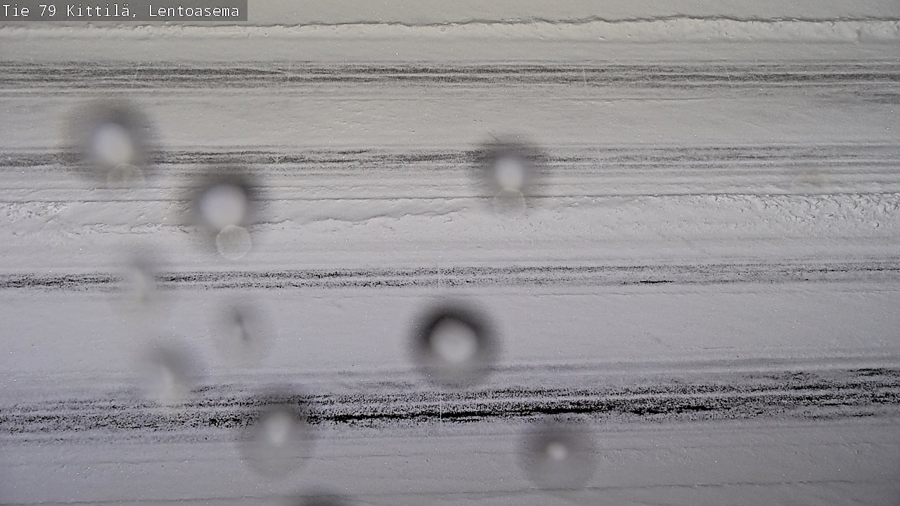 Weather Camera Image Väg 79 Kittilä, Lentoasema, Kittilä, Lappi