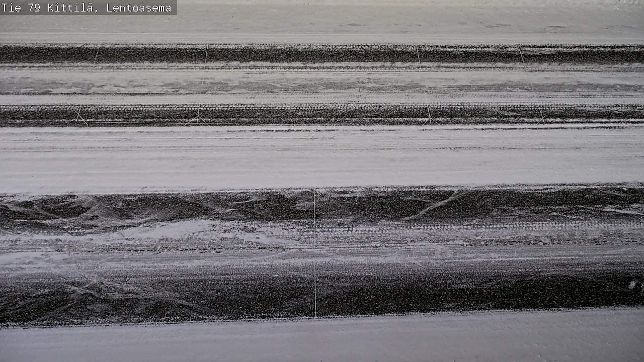 Weather Camera Image Väg 79 Kittilä, Lentoasema, Kittilä, Lappi