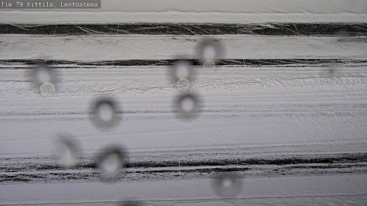 Weather Camera Image Väg 79 Kittilä, Lentoasema, Kittilä, Lappi