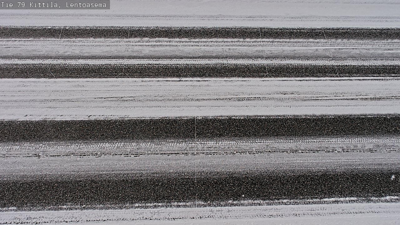 Weather Camera Image Väg 79 Kittilä, Lentoasema, Kittilä, Lappi