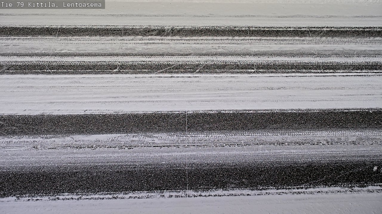 Weather Camera Image Väg 79 Kittilä, Lentoasema, Kittilä, Lappi