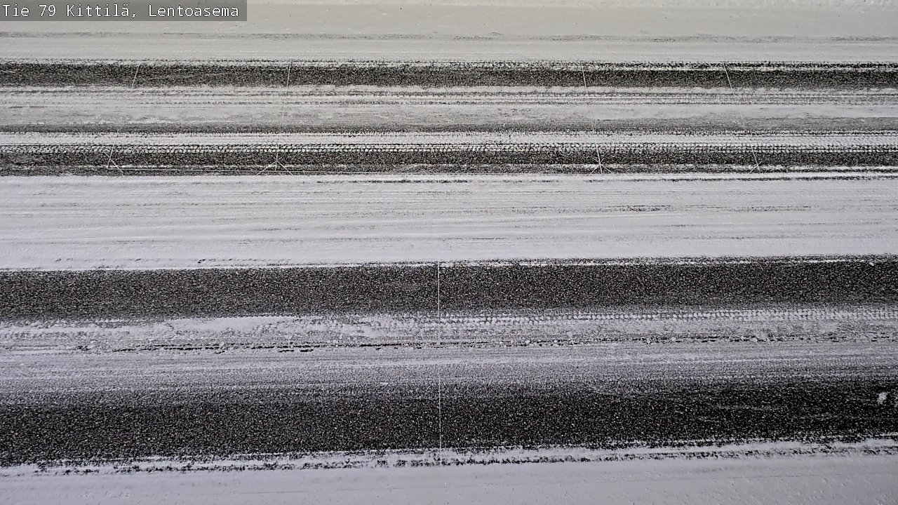 Weather Camera Image Väg 79 Kittilä, Lentoasema, Kittilä, Lappi