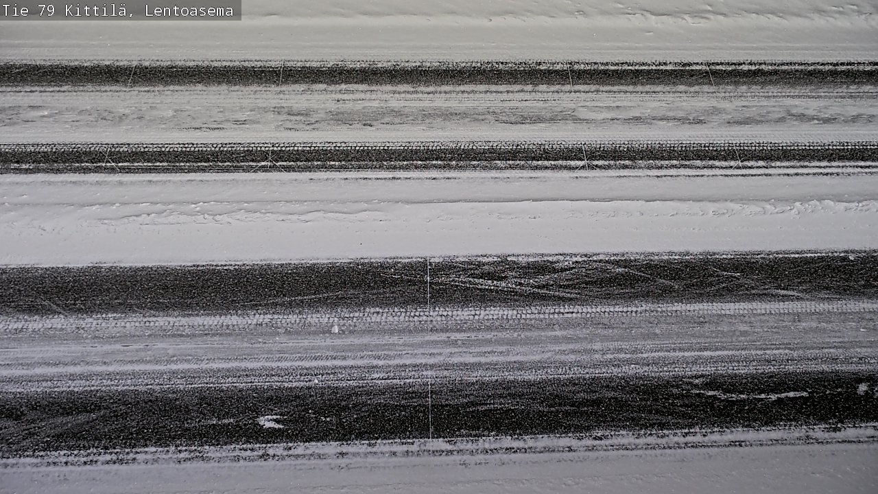 Weather Camera Image Väg 79 Kittilä, Lentoasema, Kittilä, Lappi