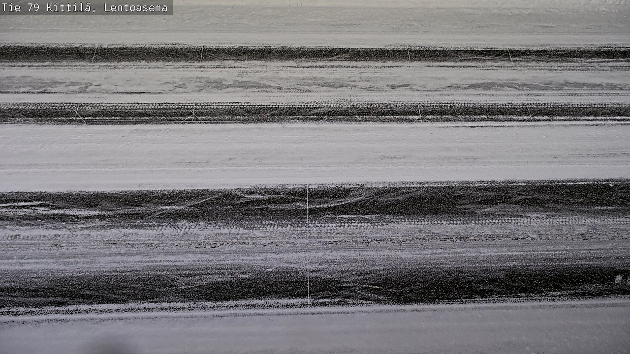 Weather Camera Image Väg 79 Kittilä, Lentoasema, Kittilä, Lappi