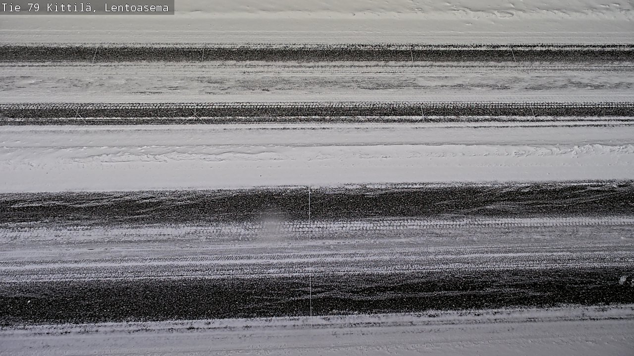 Weather Camera Image Väg 79 Kittilä, Lentoasema, Kittilä, Lappi