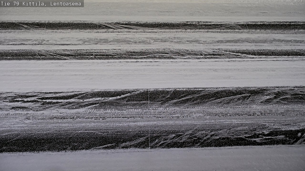 Weather Camera Image Väg 79 Kittilä, Lentoasema, Kittilä, Lappi