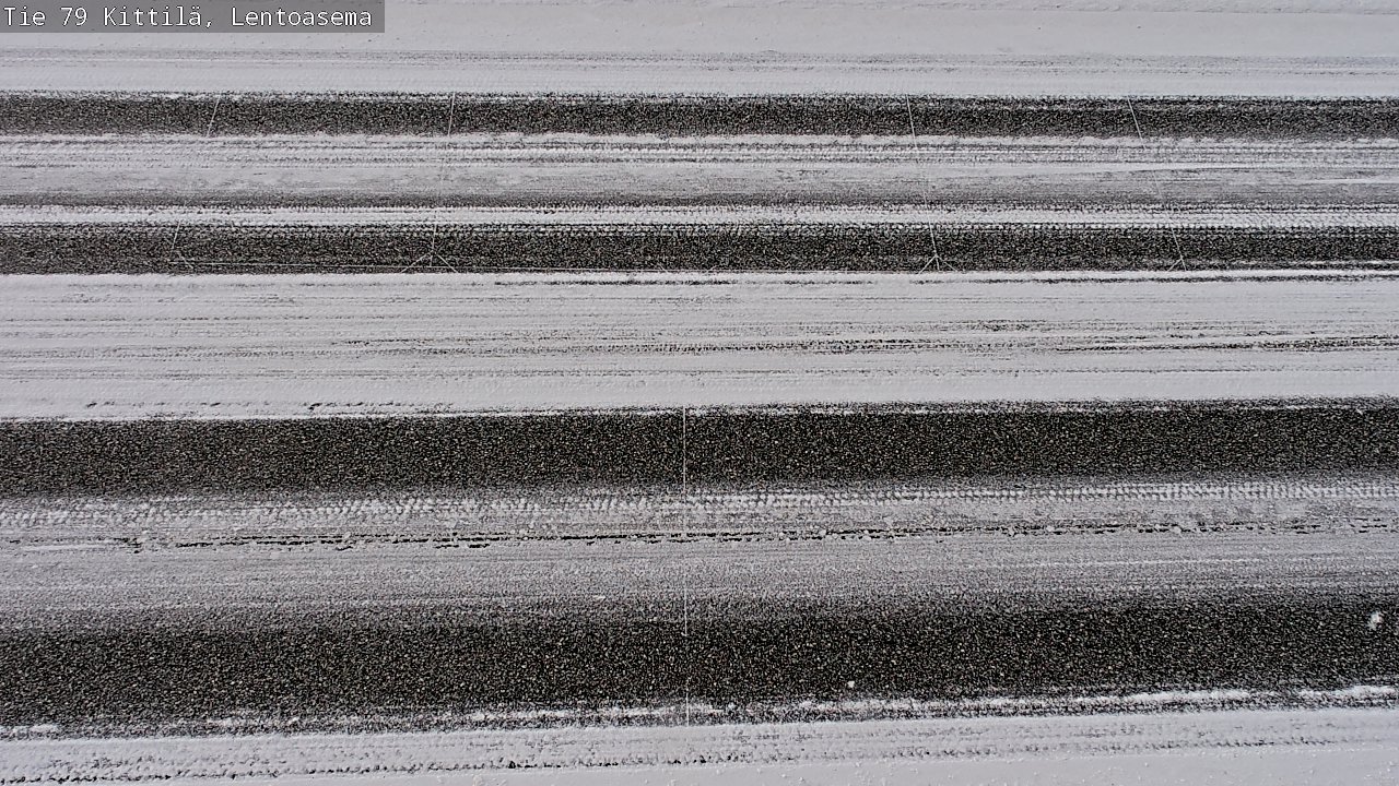 Weather Camera Image Väg 79 Kittilä, Lentoasema, Kittilä, Lappi