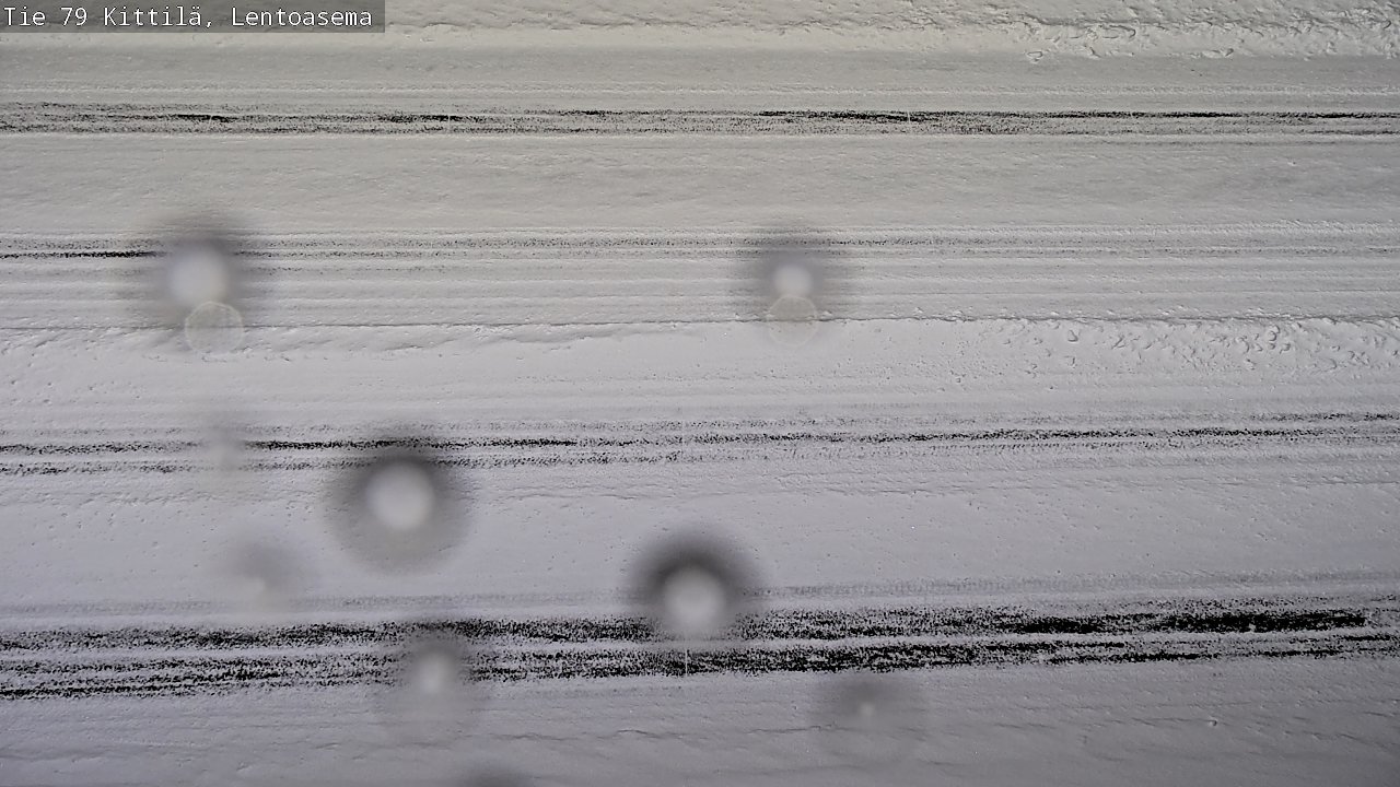 Weather Camera Image Väg 79 Kittilä, Lentoasema, Kittilä, Lappi