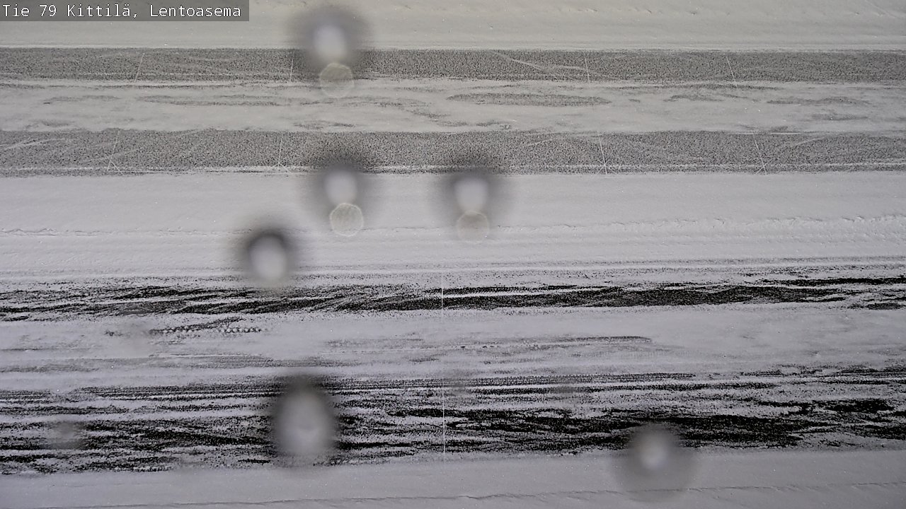 Weather Camera Image Väg 79 Kittilä, Lentoasema, Kittilä, Lappi