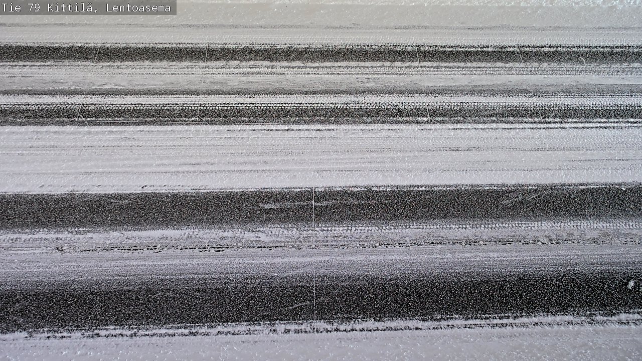 Weather Camera Image Väg 79 Kittilä, Lentoasema, Kittilä, Lappi