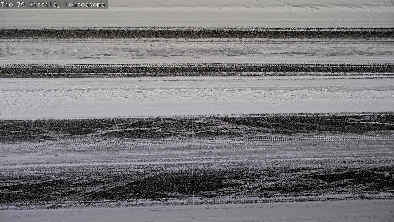 Weather Camera Image Väg 79 Kittilä, Lentoasema, Kittilä, Lappi
