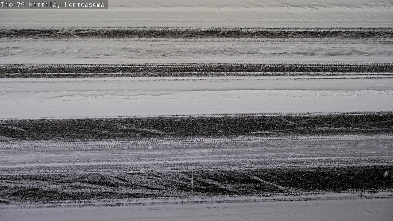 Weather Camera Image Väg 79 Kittilä, Lentoasema, Kittilä, Lappi