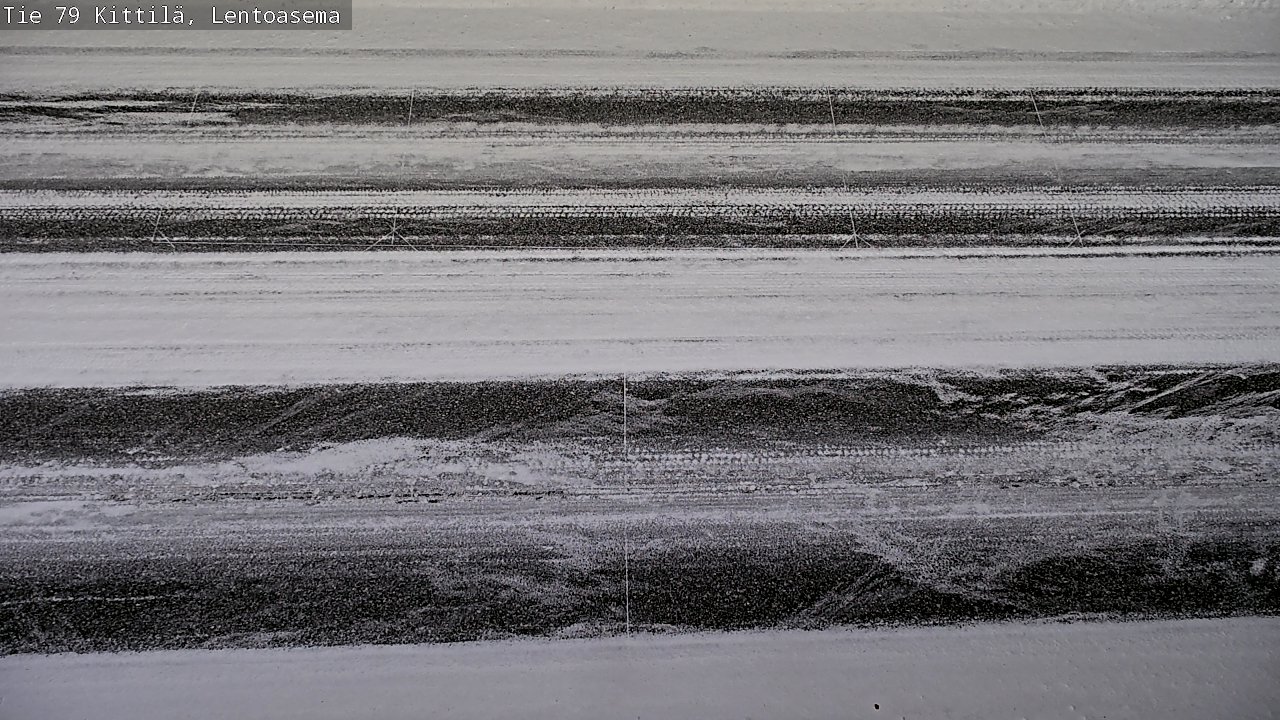Weather Camera Image Väg 79 Kittilä, Lentoasema, Kittilä, Lappi