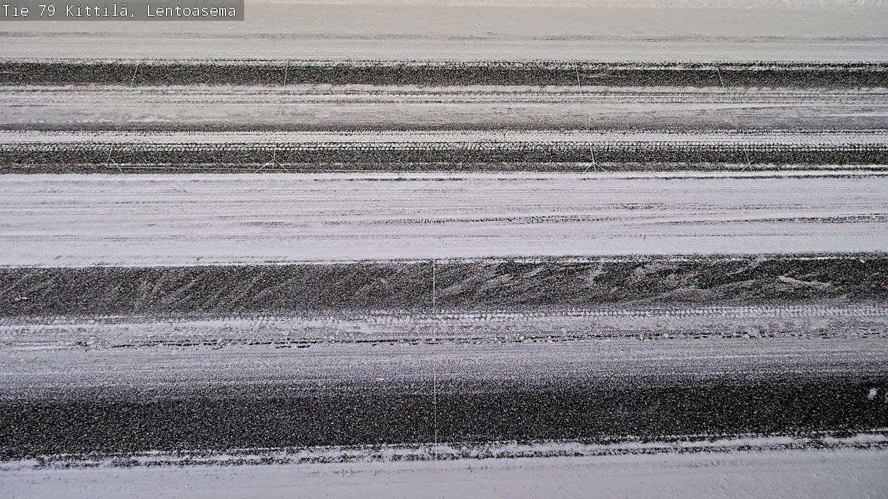Weather Camera Image Väg 79 Kittilä, Lentoasema, Kittilä, Lappi