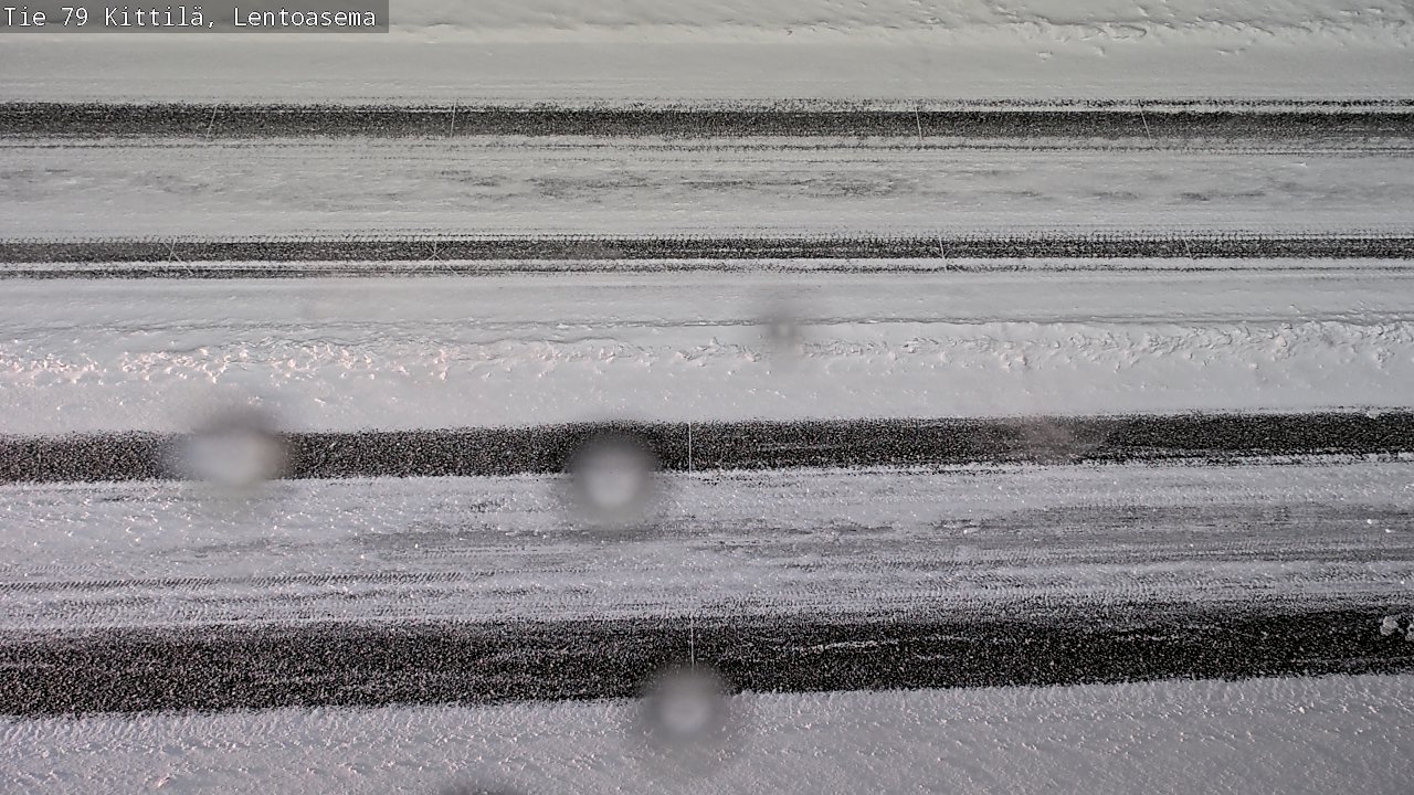 Weather Camera Image Väg 79 Kittilä, Lentoasema, Kittilä, Lappi