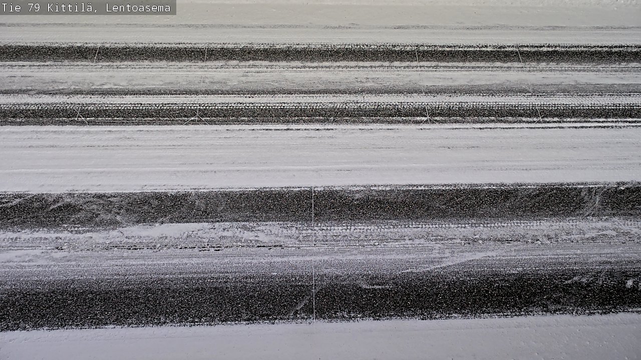 Weather Camera Image Väg 79 Kittilä, Lentoasema, Kittilä, Lappi