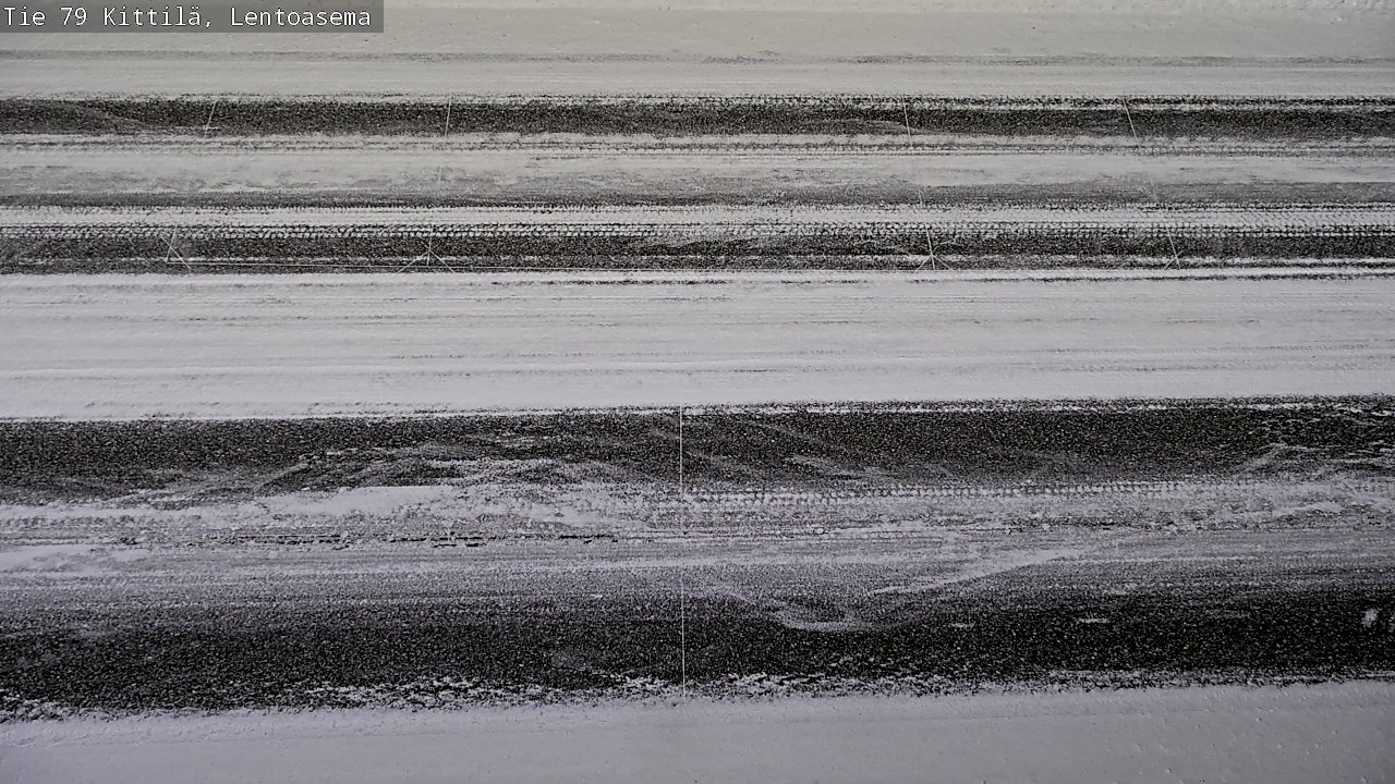 Weather Camera Image Väg 79 Kittilä, Lentoasema, Kittilä, Lappi