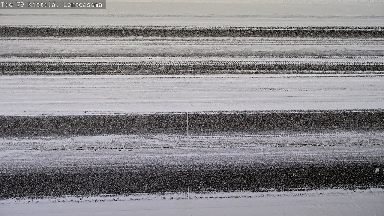 Weather Camera Image Väg 79 Kittilä, Lentoasema, Kittilä, Lappi