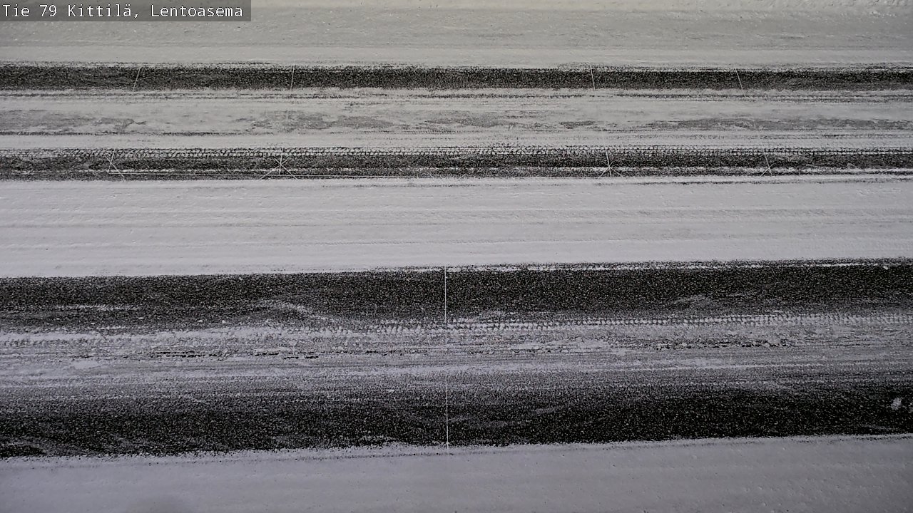 Weather Camera Image Väg 79 Kittilä, Lentoasema, Kittilä, Lappi