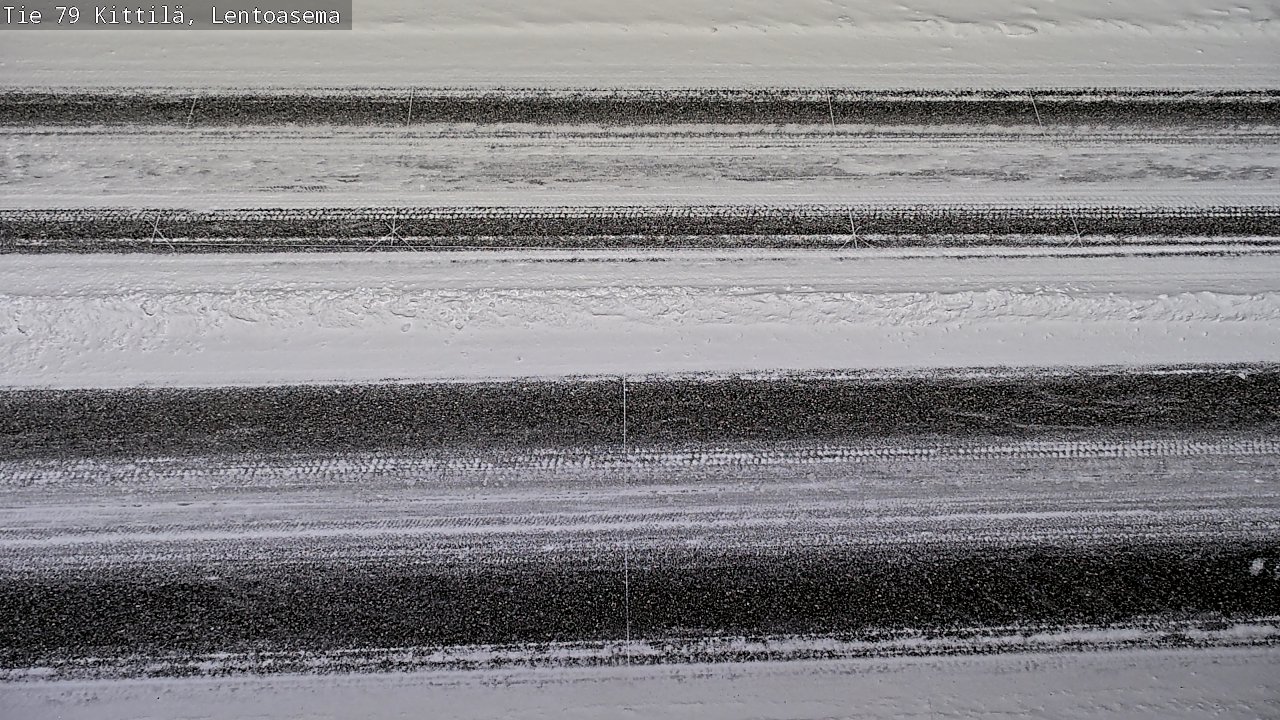 Weather Camera Image Väg 79 Kittilä, Lentoasema, Kittilä, Lappi