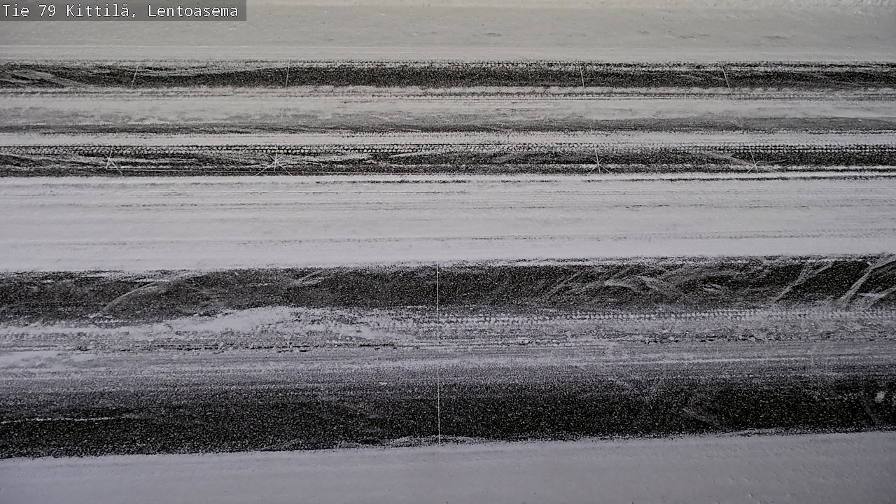 Weather Camera Image Väg 79 Kittilä, Lentoasema, Kittilä, Lappi