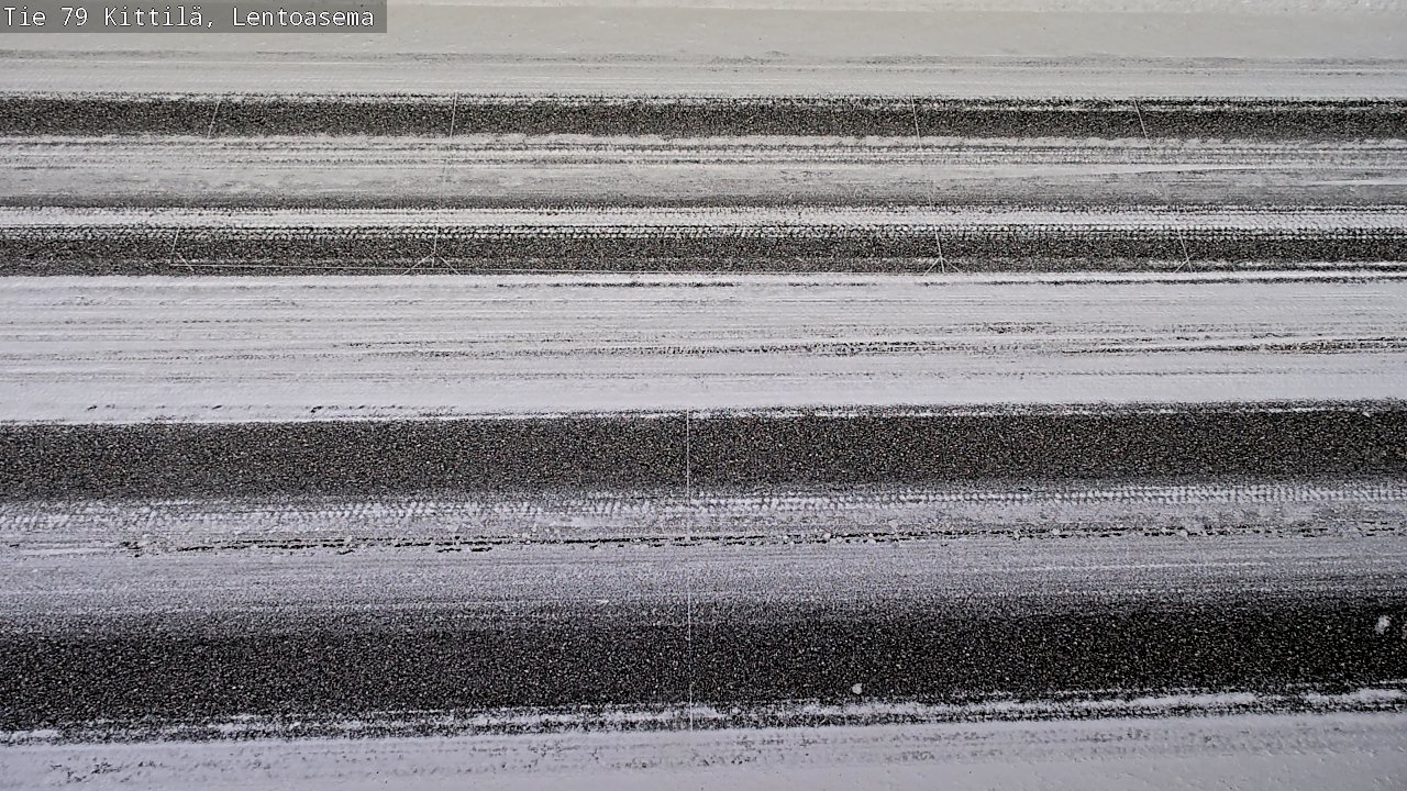 Weather Camera Image Väg 79 Kittilä, Lentoasema, Kittilä, Lappi