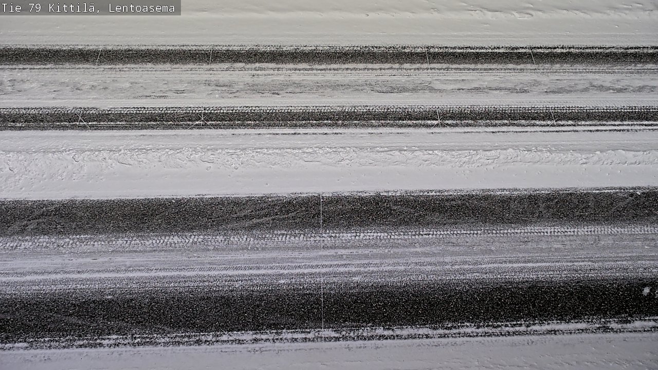 Weather Camera Image Väg 79 Kittilä, Lentoasema, Kittilä, Lappi