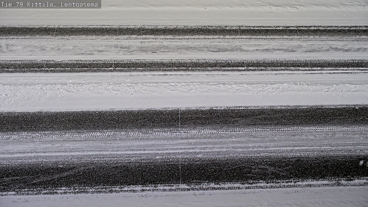 Weather Camera Image Väg 79 Kittilä, Lentoasema, Kittilä, Lappi