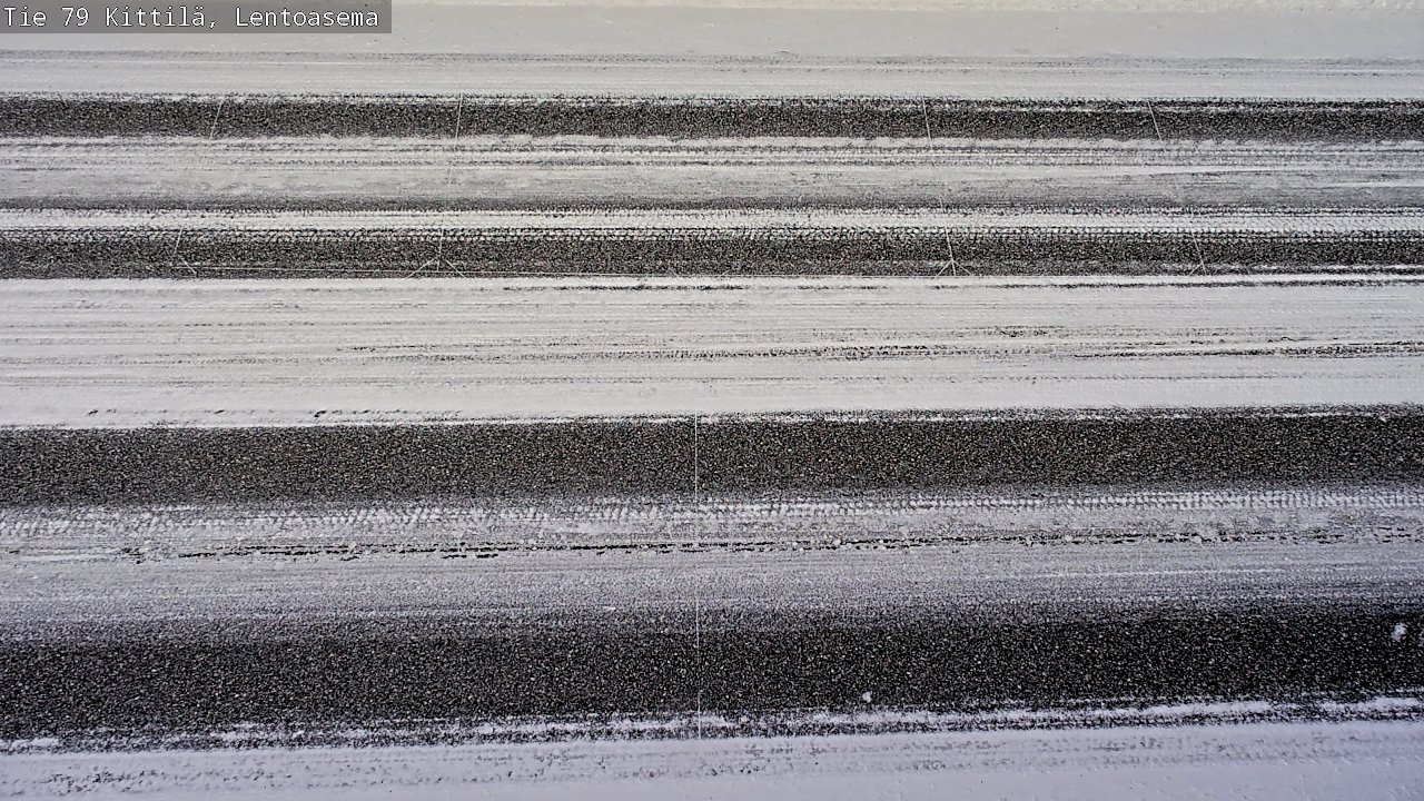 Weather Camera Image Väg 79 Kittilä, Lentoasema, Kittilä, Lappi
