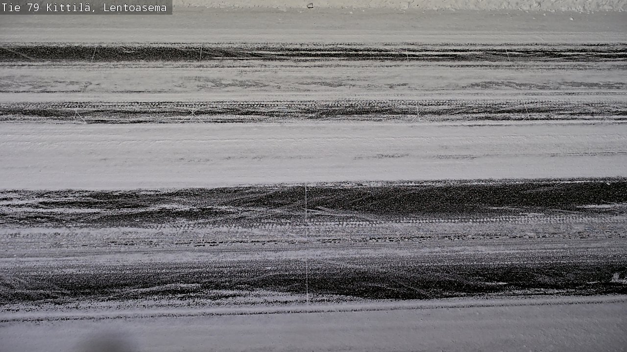 Weather Camera Image Väg 79 Kittilä, Lentoasema, Kittilä, Lappi