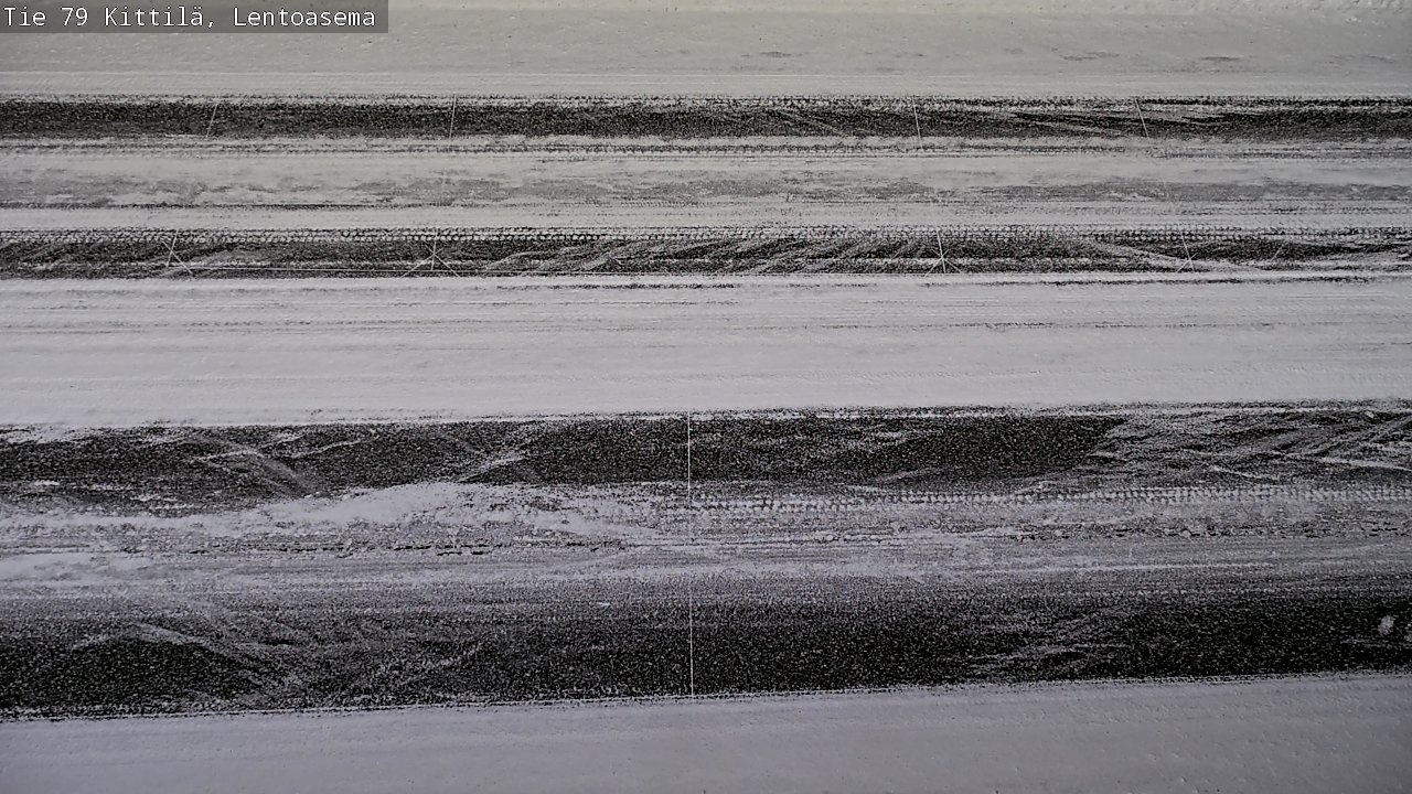 Weather Camera Image Väg 79 Kittilä, Lentoasema, Kittilä, Lappi