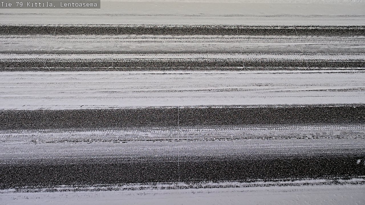 Weather Camera Image Väg 79 Kittilä, Lentoasema, Kittilä, Lappi