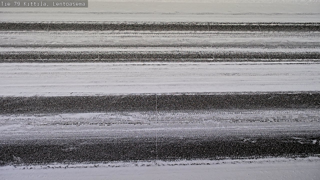 Weather Camera Image Väg 79 Kittilä, Lentoasema, Kittilä, Lappi
