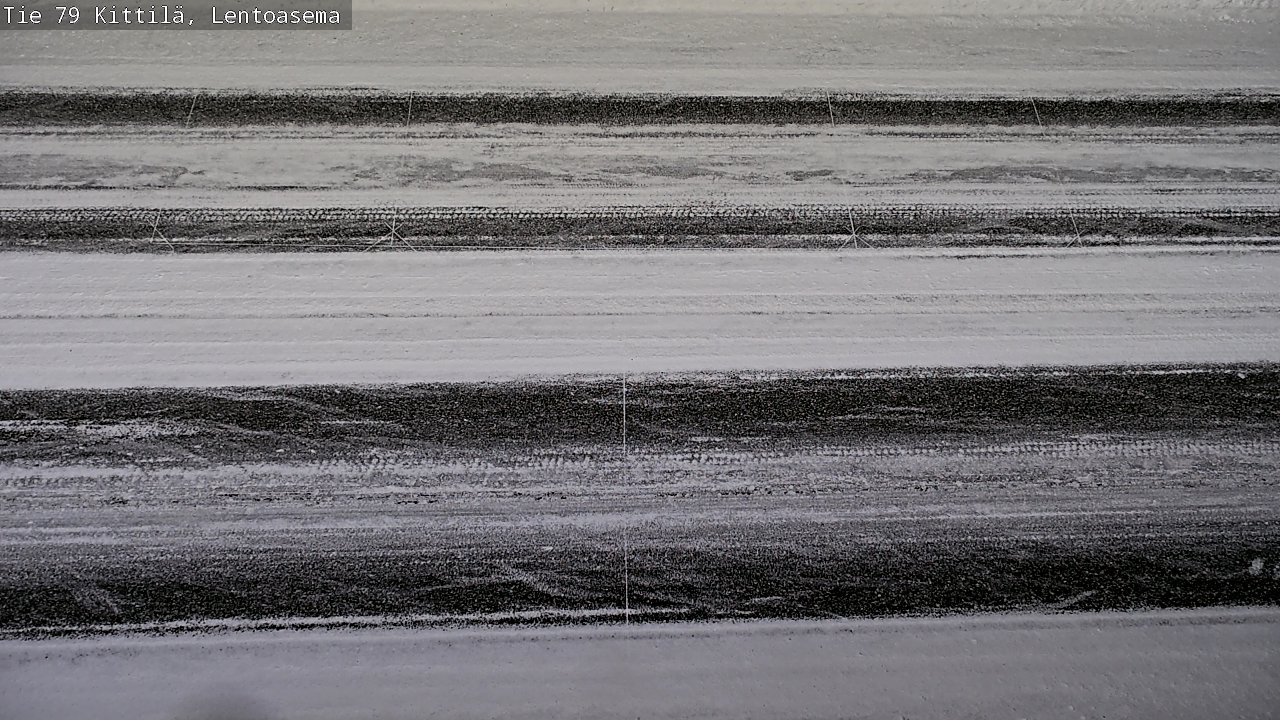 Weather Camera Image Väg 79 Kittilä, Lentoasema, Kittilä, Lappi