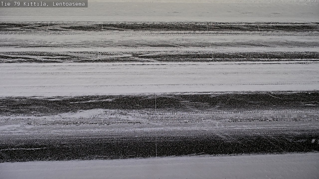 Weather Camera Image Väg 79 Kittilä, Lentoasema, Kittilä, Lappi