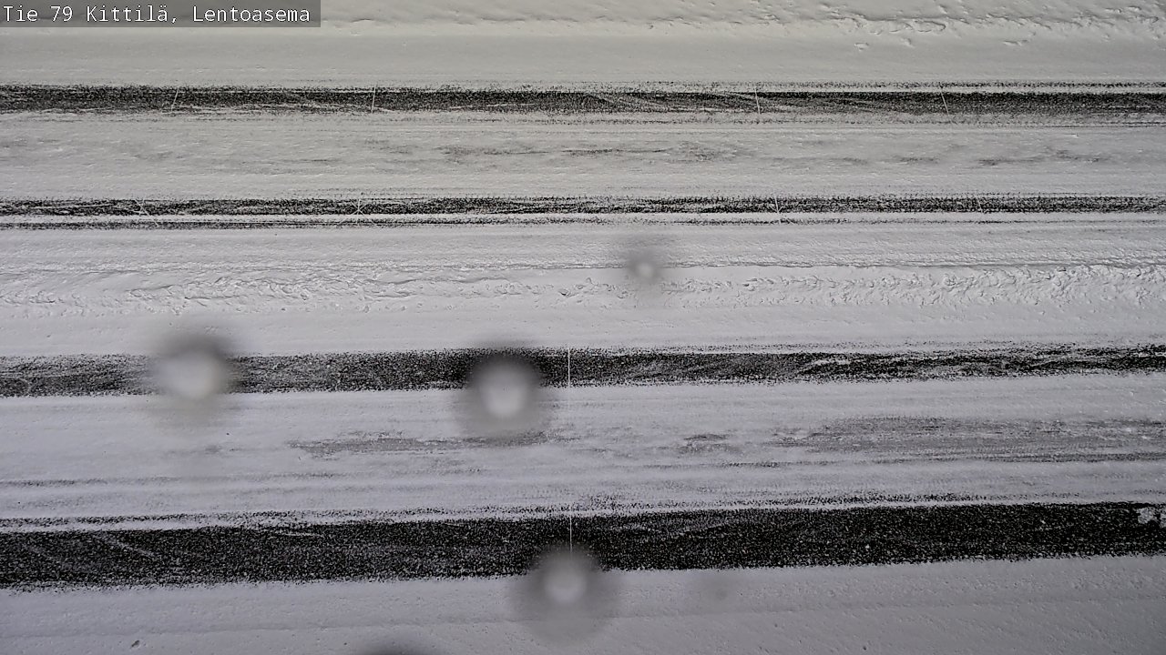 Weather Camera Image Väg 79 Kittilä, Lentoasema, Kittilä, Lappi