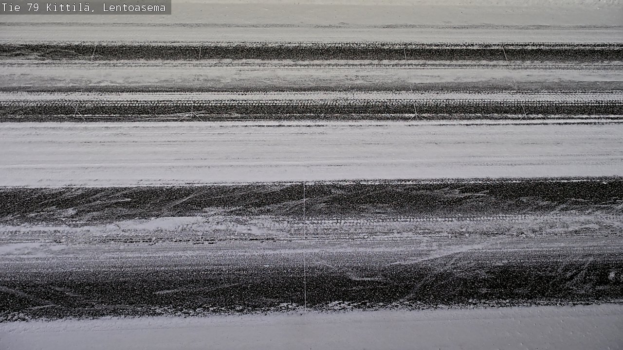 Weather Camera Image Väg 79 Kittilä, Lentoasema, Kittilä, Lappi