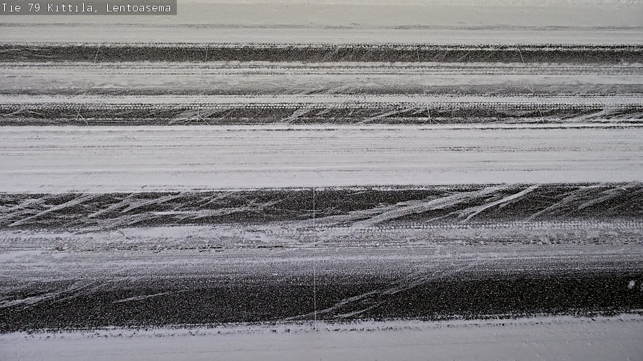 Weather Camera Image Väg 79 Kittilä, Lentoasema, Kittilä, Lappi