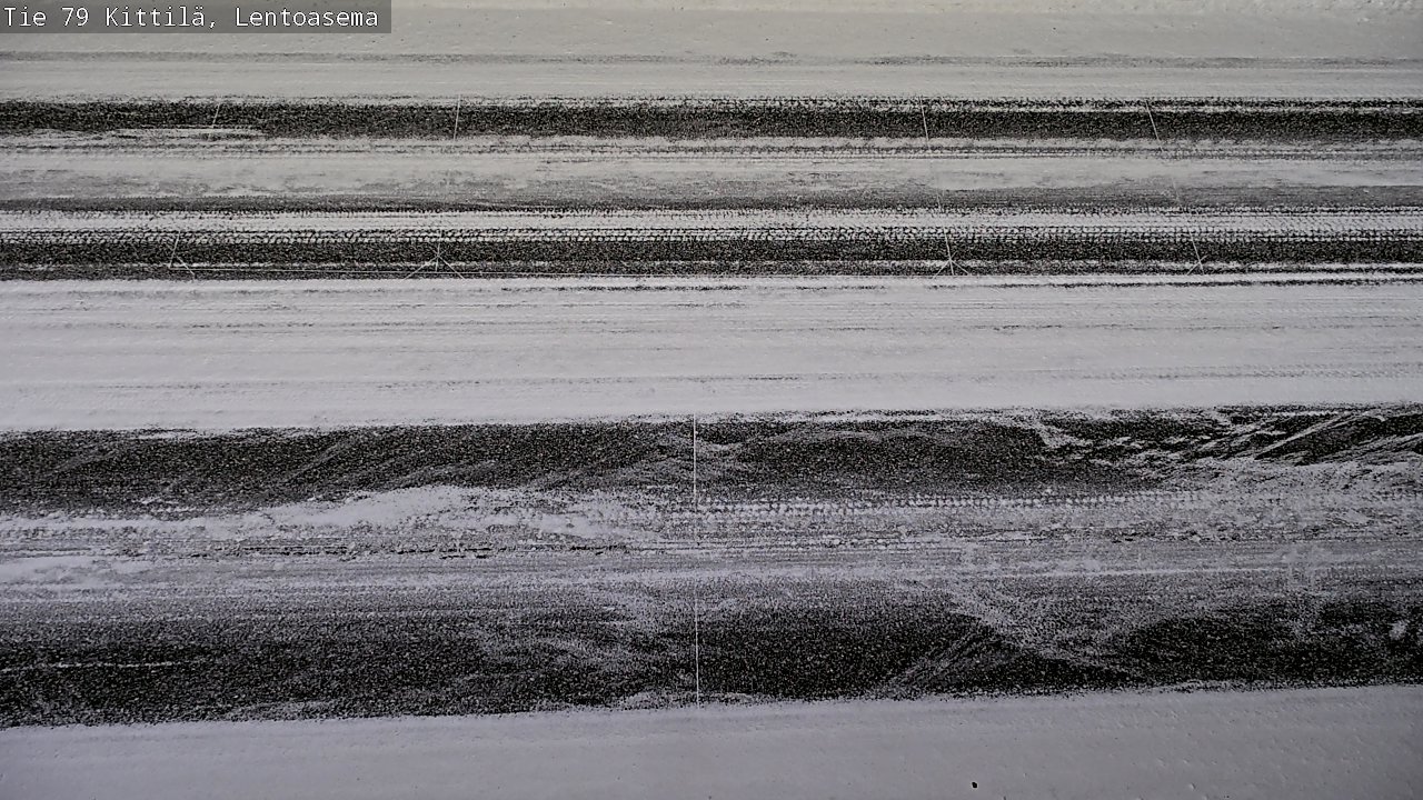 Weather Camera Image Väg 79 Kittilä, Lentoasema, Kittilä, Lappi