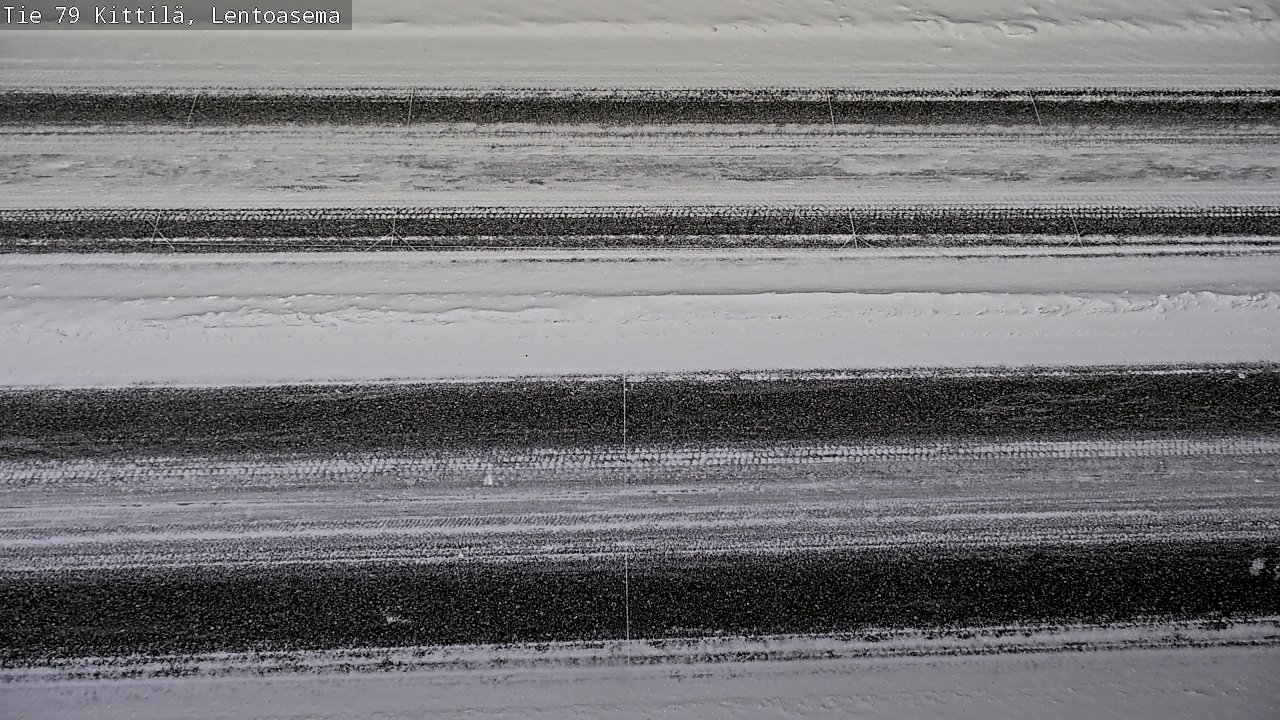 Weather Camera Image Väg 79 Kittilä, Lentoasema, Kittilä, Lappi