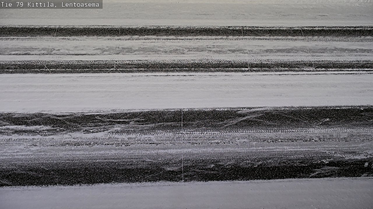 Weather Camera Image Väg 79 Kittilä, Lentoasema, Kittilä, Lappi