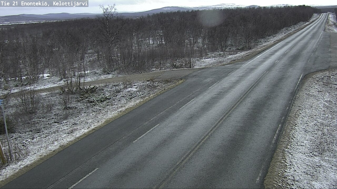 Weather Camera Image Road 21 Enontekiö, Kelottijärvi, Enontekiö, Lappi