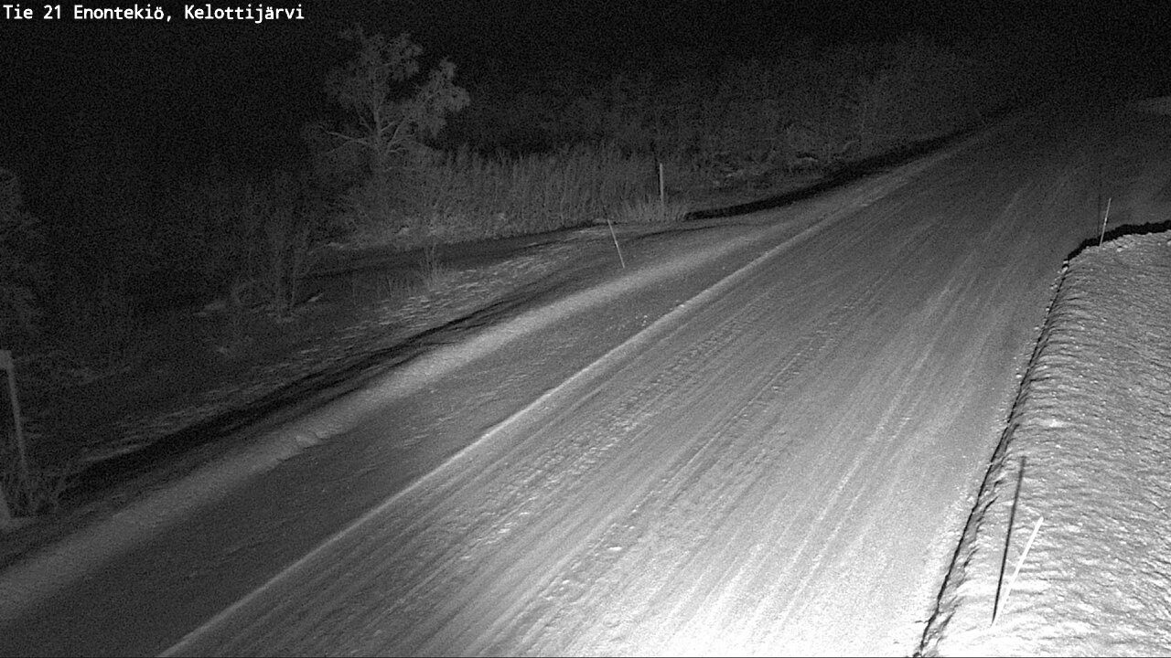 Weather Camera Image Road 21 Enontekiö, Kelottijärvi, Enontekiö, Lappi