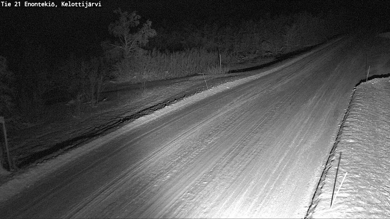 Weather Camera Image Road 21 Enontekiö, Kelottijärvi, Enontekiö, Lappi