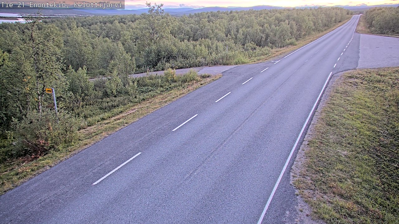 Weather Camera Image Road 21 Enontekiö, Kelottijärvi, Enontekiö, Lappi