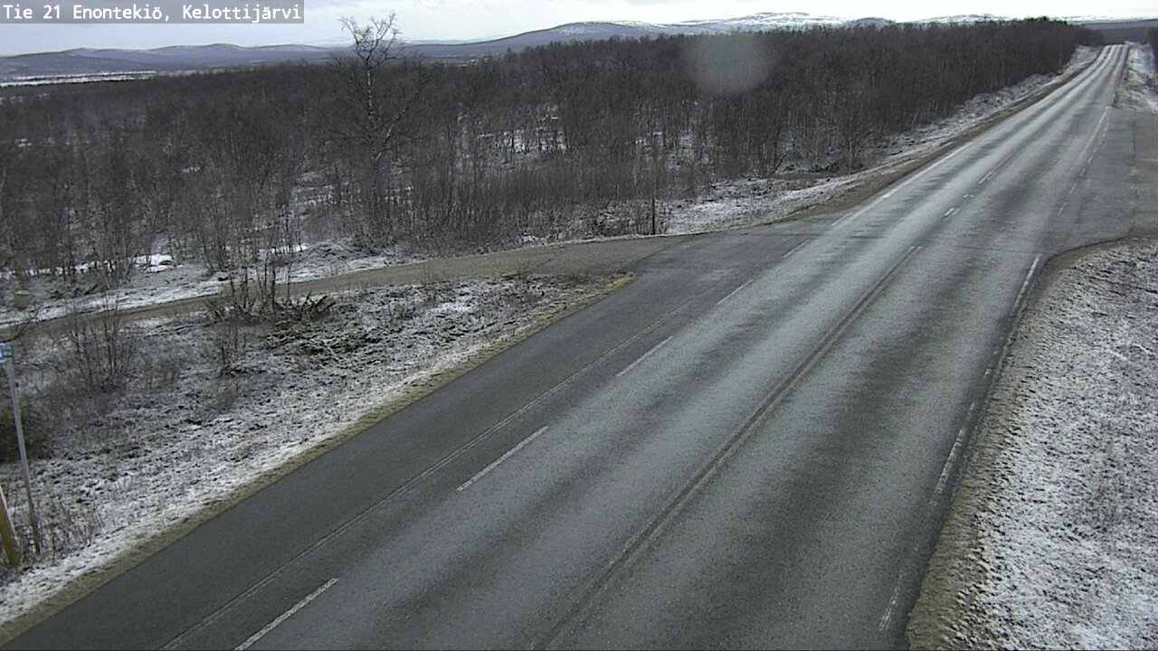 Weather Camera Image Road 21 Enontekiö, Kelottijärvi, Enontekiö, Lappi