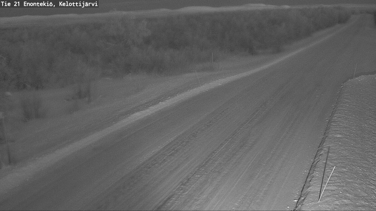 Weather Camera Image Road 21 Enontekiö, Kelottijärvi, Enontekiö, Lappi