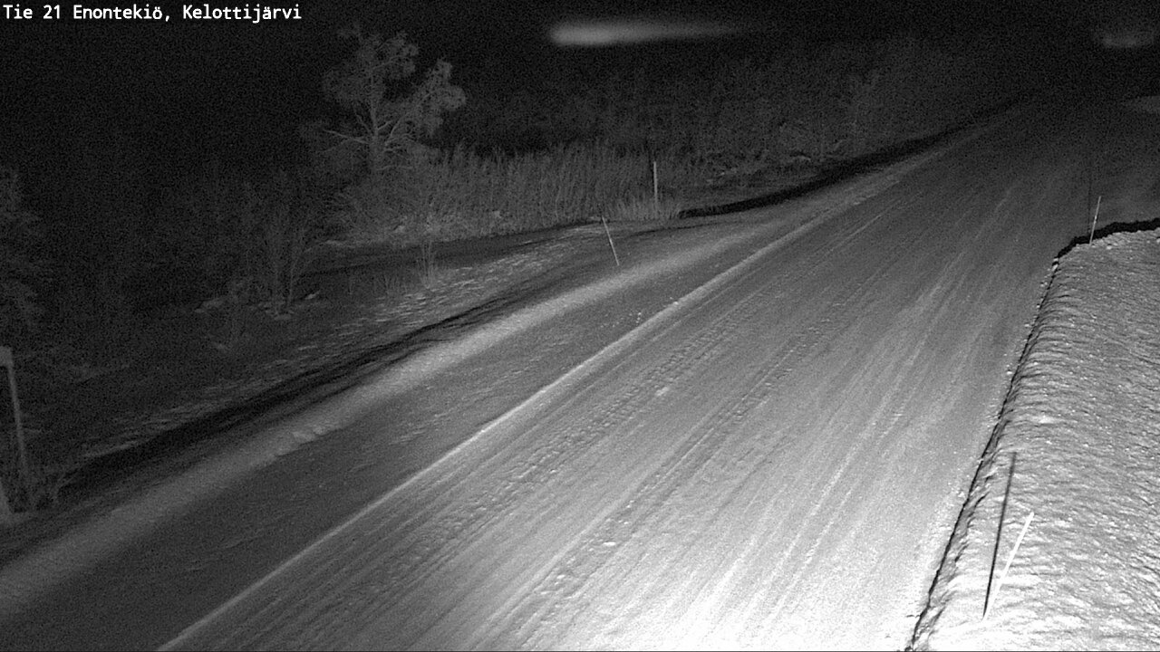 Weather Camera Image Road 21 Enontekiö, Kelottijärvi, Enontekiö, Lappi